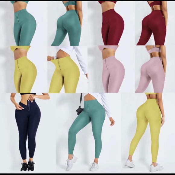 Corset Leggings - Shapewear (Pink) - Picture 5 of 9